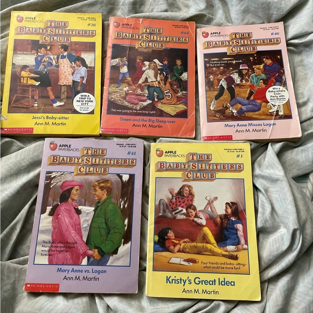 5 vintage babysitters club books